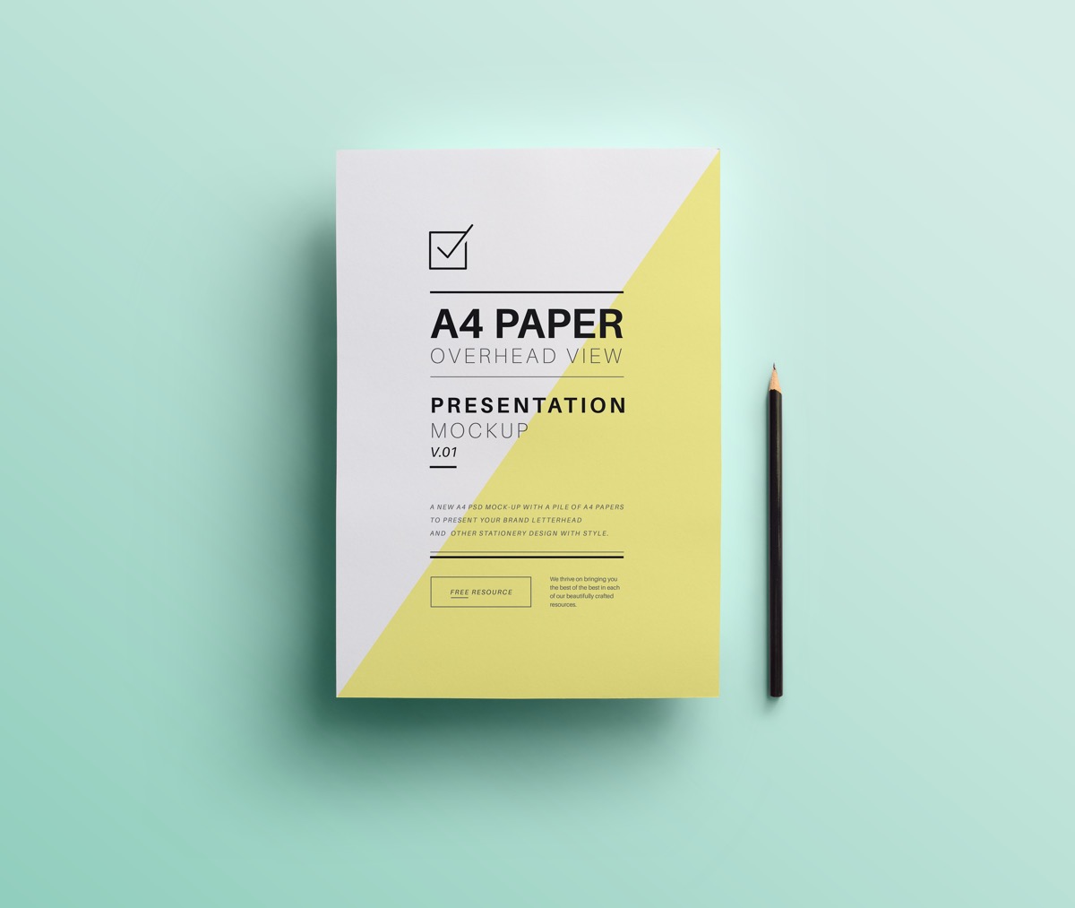 Bold, Angular Paper Presentation